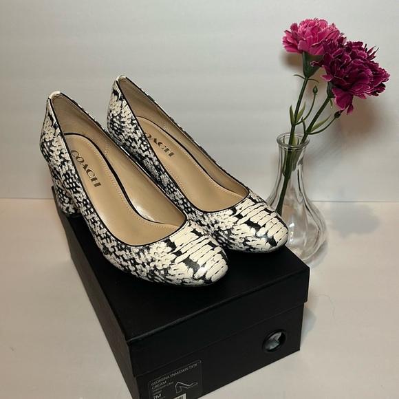 Coach Georgina Snakeskin Heel - Picture 1 of 4